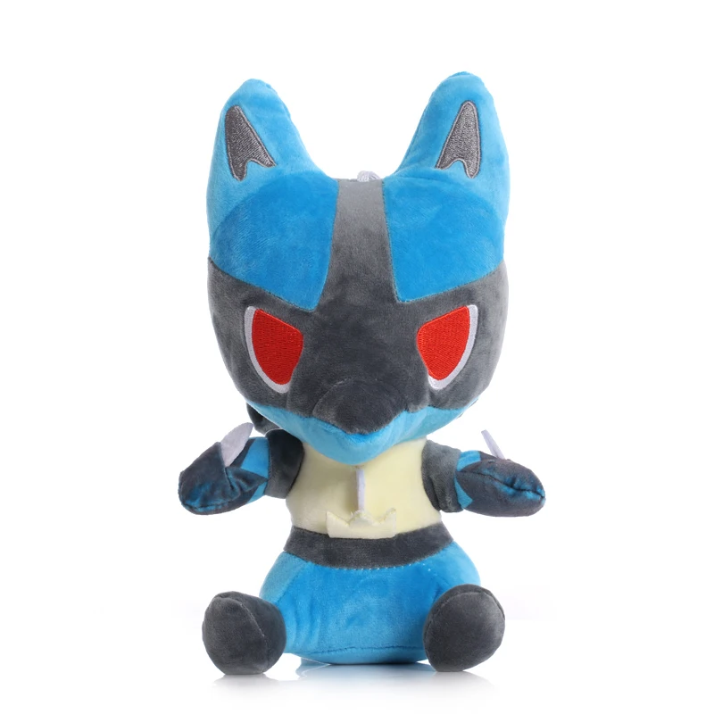 10pcs/lot 24cm TAKARA TOMY Pokemon Lucario Plush Toys Soft Stuffed Animals Toys Doll Birthday Gifts for Children Kids