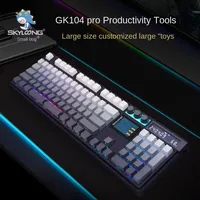 Skyloong GK104Pro Mechanical KeyboardTri-mode Customized Screen HIFI Hyacinth  Calculator 104 Keys Top-Gasket with Screen Knob