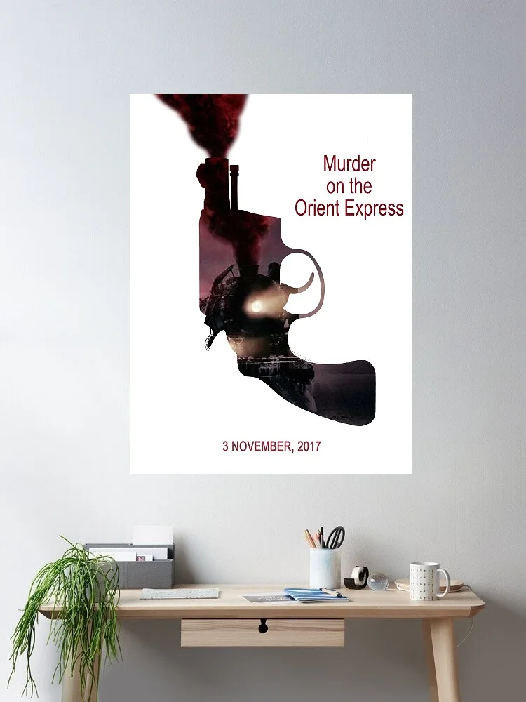 

Murder on the Orient Express Movie Art Print Canvas Poster, Living Room Decor, Home Wall Picture