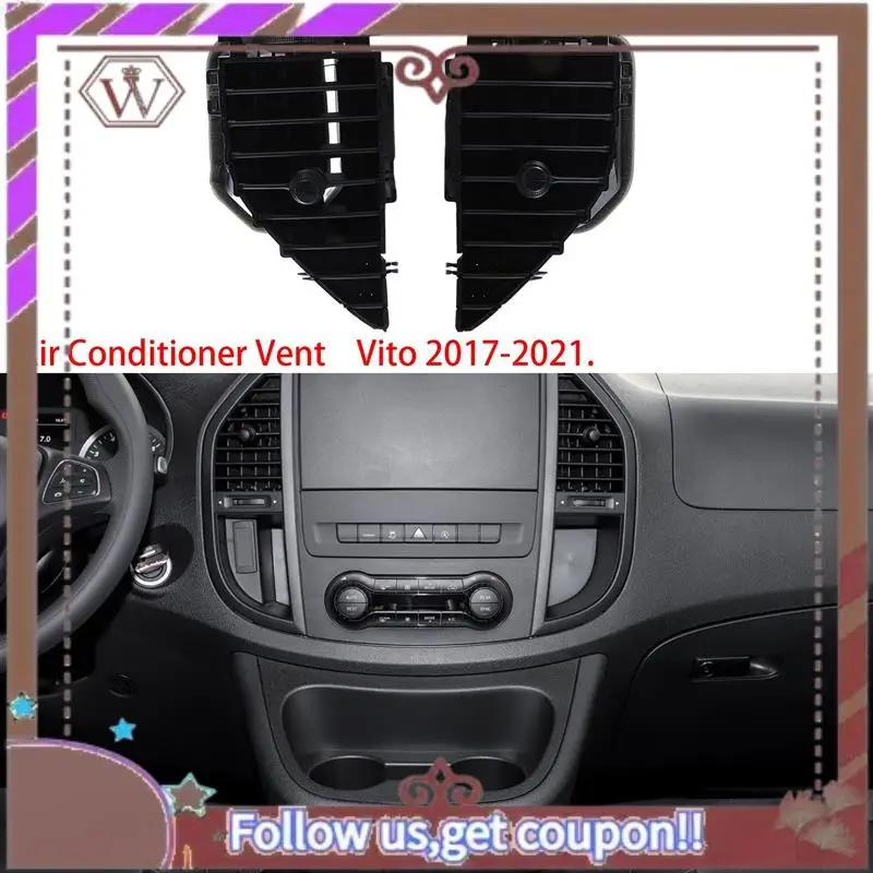 

A57E-Car Air Outlet For Mercedes Benz Vito 2017-2021 AC Grille Outlet Air Conditioner Outlet Panel Cover
