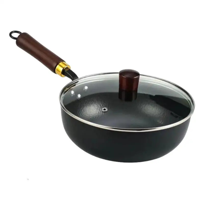

Iron Wok Pan Japanese Iron Pan Thick Non-stick Hand-Forged Pot For Stove Induction Hob Kitchen Restaurants Home Camping
