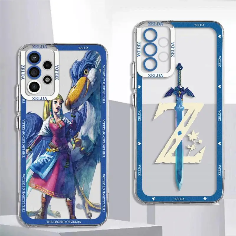 The Legend Of Z-Zeldas Case for Samsung Galaxy A53 A54 A73 A34 A33 A25 A24 A13 A14 A15 5G Transparent Soft