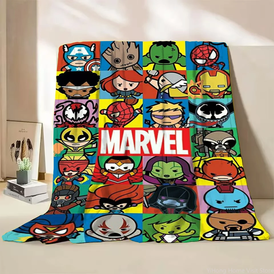 Marvel Spider-Man Print Blanket.Cute,Soft and Comfortable,Nap,Travel,Work,Living Room,Bedroom,Chair,Sofa,Picnics,Blankets,Gift.