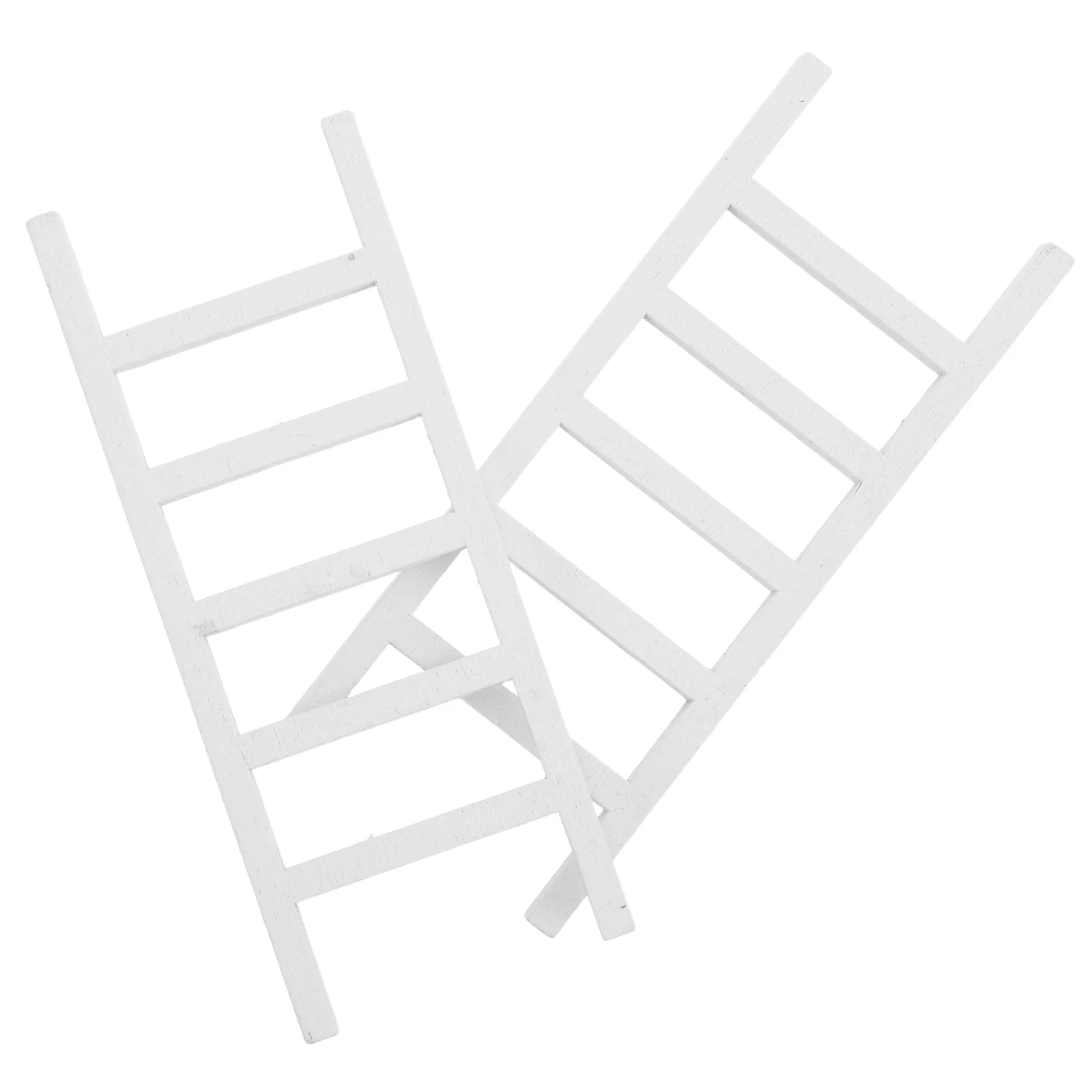 

2Pcs Mini Wooden Ladder Dollhouse Accessories Natural Wood 1:12 Scale Small Staircase for Miniature Furniture Decoration Craft