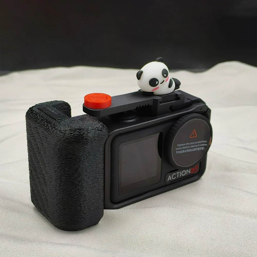 

Ручка камеры с 3D-печатью для DJI Osmo Action 3/4/5 Pro — совместима с оригинальной клеткой и быстросъемным механизмом