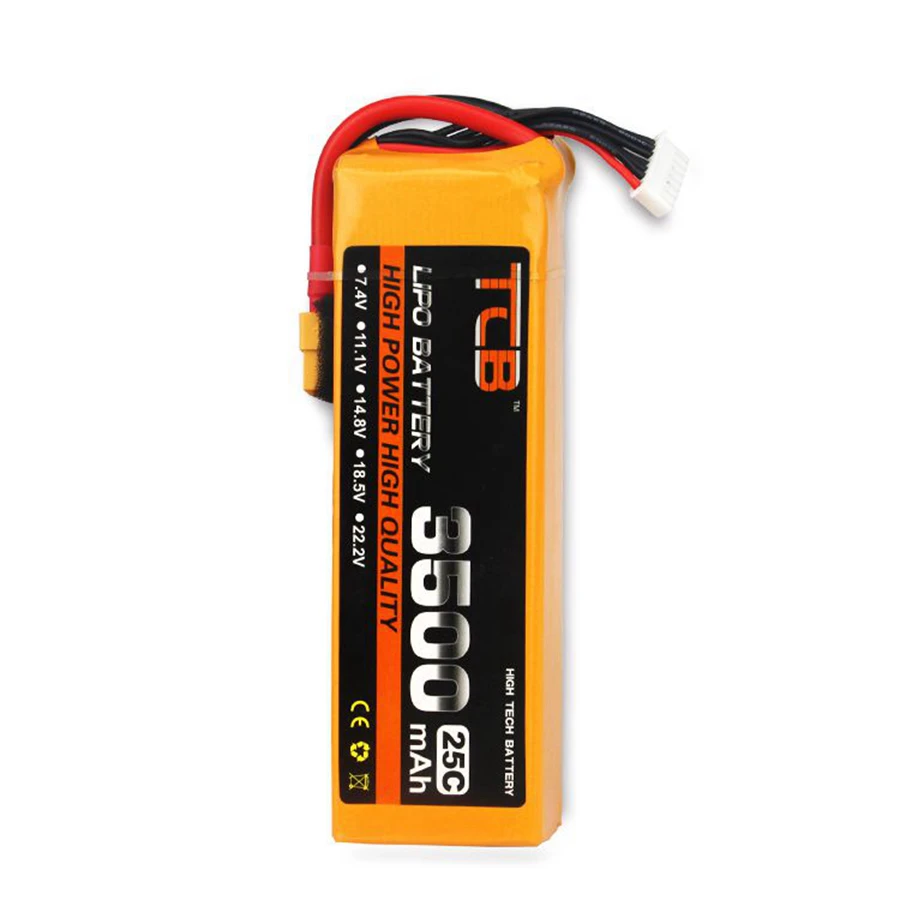 2S 3S 4S 5S 6S 3500mAh 25C 35C Remote Control Aircraft Model Rechargeable Lithium Battery Pack