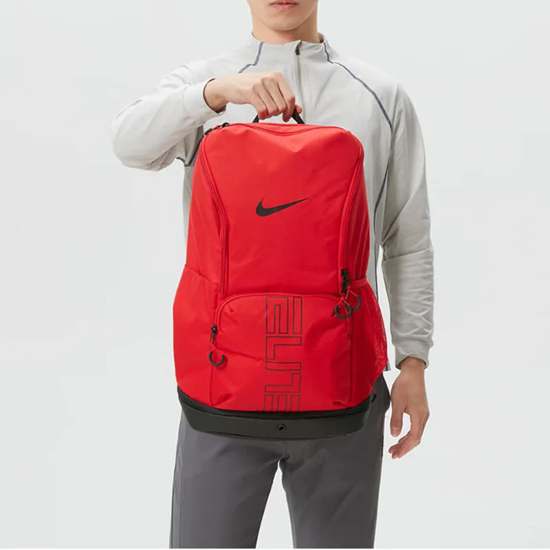 Nike Backpack HM9965-657 University Red Air Max Strap Large Capacity Laptop Compartment School Rucksack