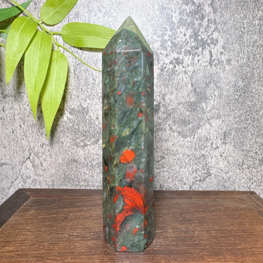 African Dragon Blood Stone Crystal Tower Natural Mineral Spiritual Meditation Reiki Chakra Feng Shui Decor for Room