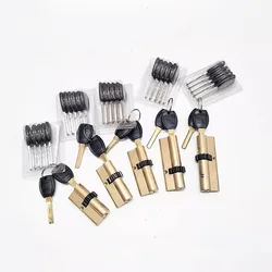 11 Gear Anti-Theft Copper Entrance Lock Cylinder Home Security Door Lock Core with Keys for Enhanced Safety