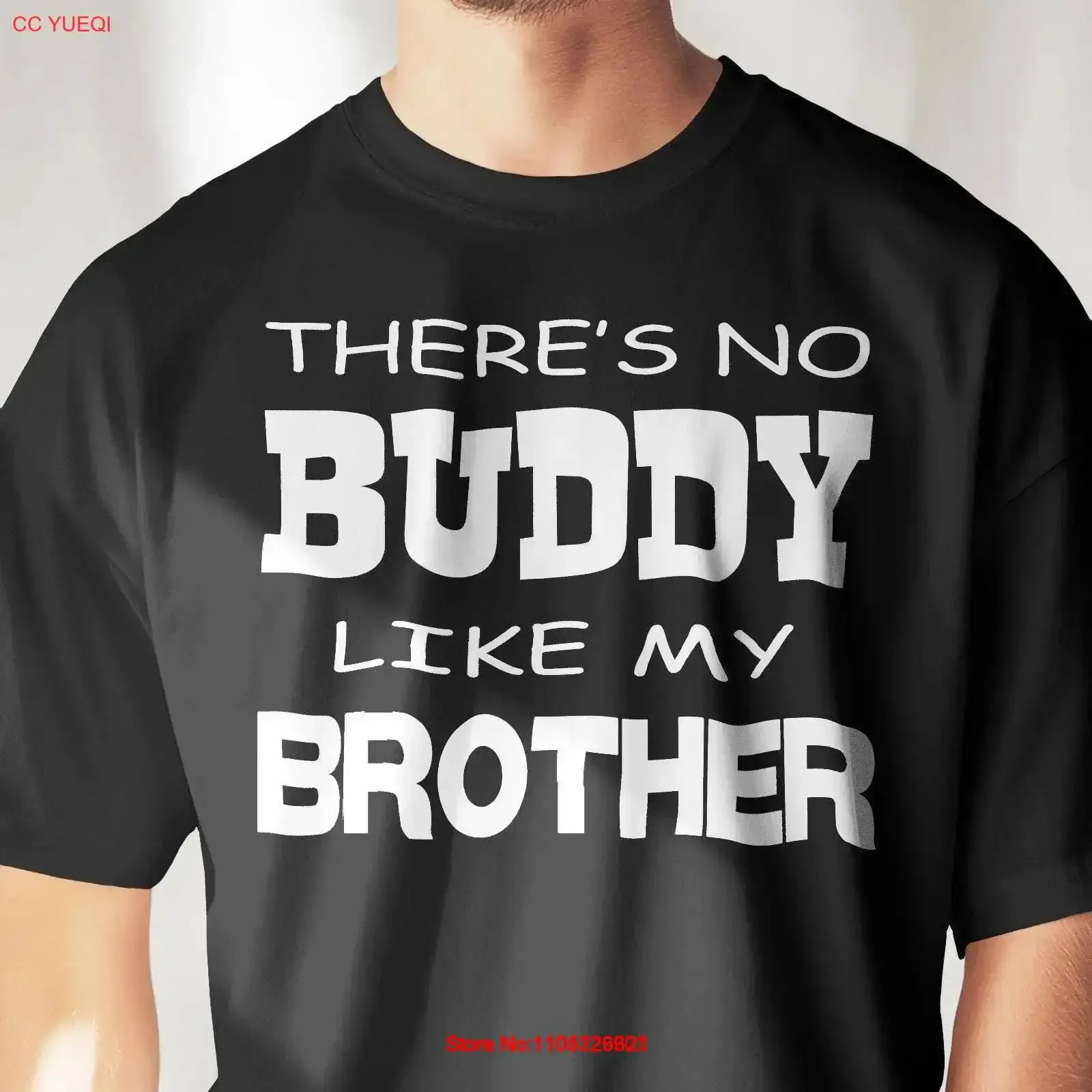Camiseta para mi hermano, para mostrarle cuánto me importa, porque la familia es todo, hermanos de sangre y mejores amigos. Genial.