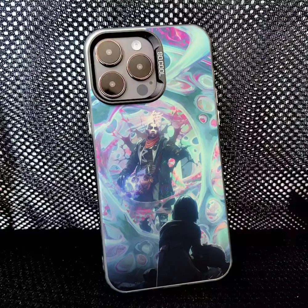 Funda de teléfono A-Arcane Viktor para iPhone 16,15,14,13,12,11,8,7,Pro,Max,Plus,Mini,XS,SE Anti caída negro mate duro