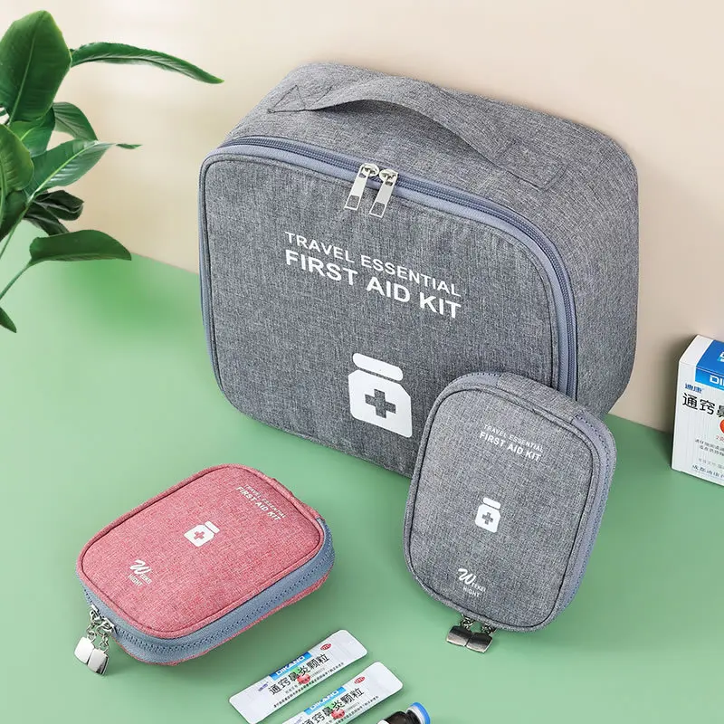 Multicolor Portable First Aid Kit Emergency Medical Supplies Organizer Bag for Travel Home Car Outdoor Compact Storage Case