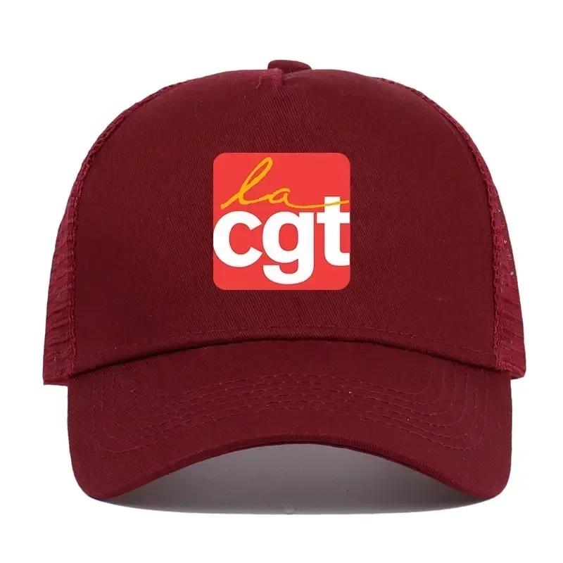 France Group CGT Trucker Caps Unisex Daliy Sun Mesh Baseball Cap Woman Man Outdoor Sport Flexfit Cap Girl Boy Outdoor Dad Cap