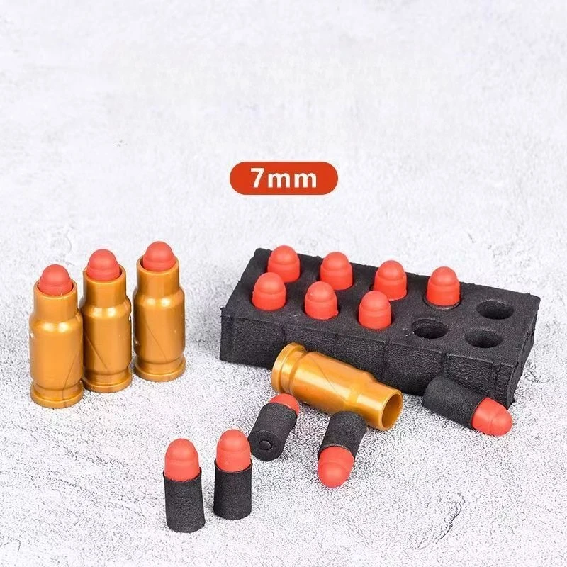 

Пули для игрушечных пистолетов с функцией выброса гильз, мягкие пули из EVA-пены, безопасные для детей и мальчиков.