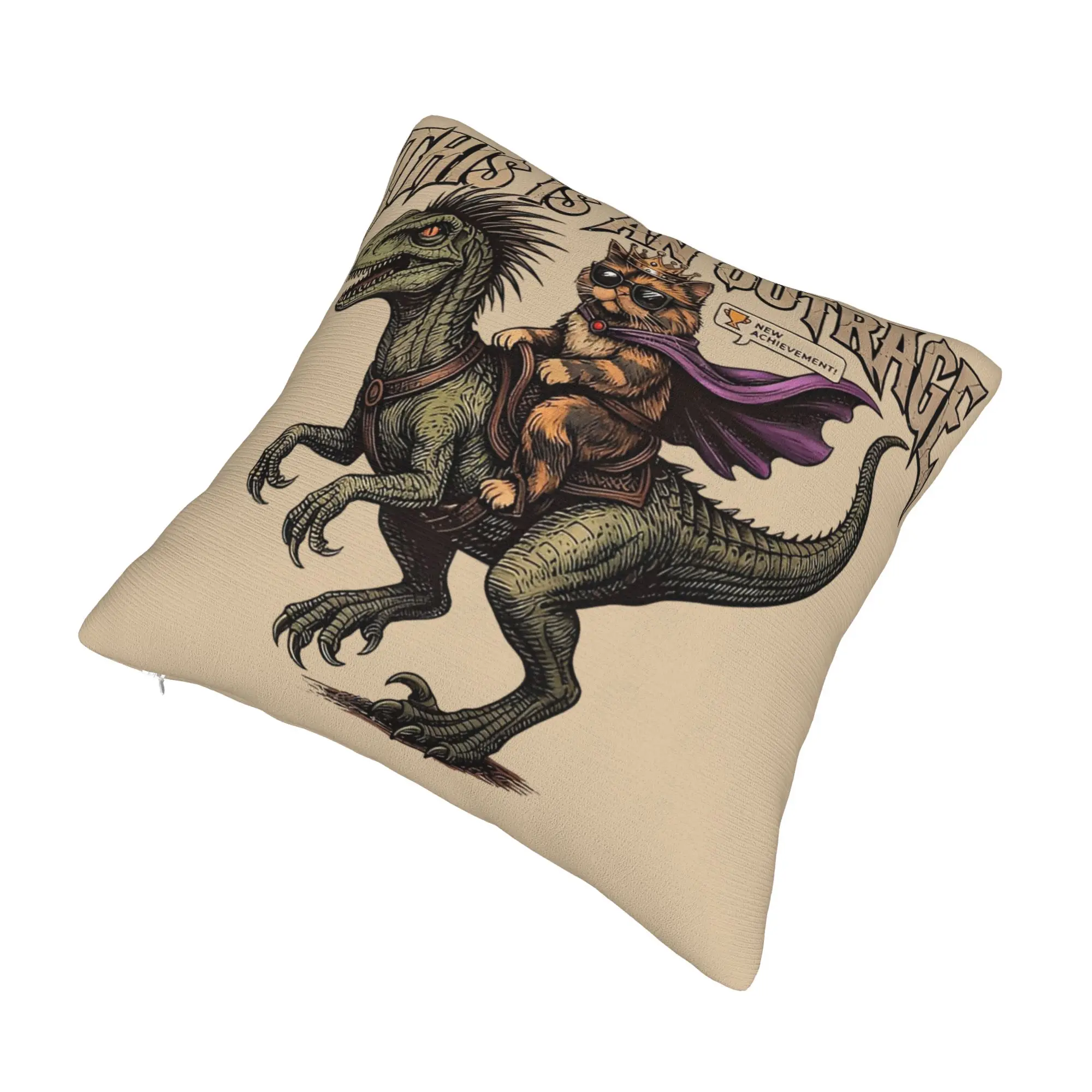 This Is An Outrage Princess Donut Cat  Pillow Covers Merchandise Printed Cushion Cover Gift  Pillow Case Cover Home Multi-Size