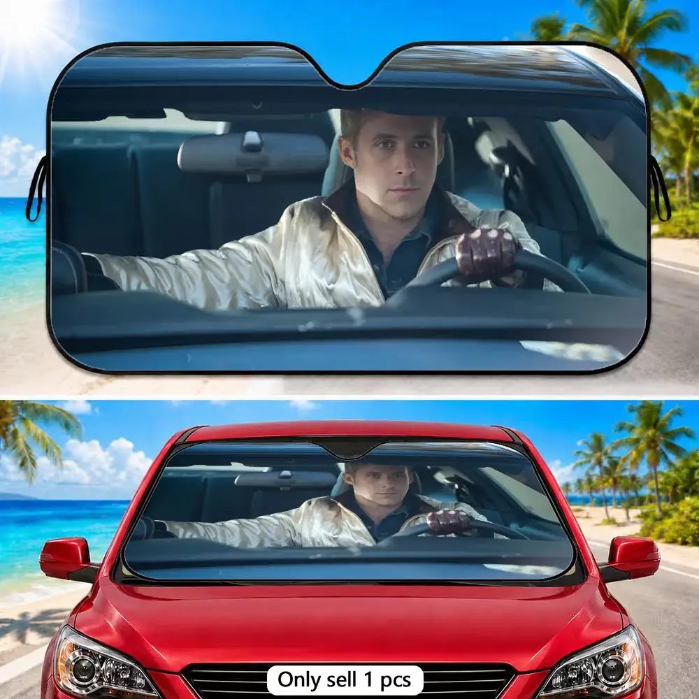 Protetor Solar D-Drive MOVIE para Para-brisa de Carro, Protetor UV de Alumínio de Cinco Camadas, Escudo Térmico