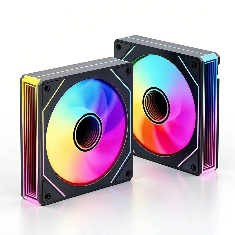 Prism 7Pro ARGB Sea View Room Chassis Fan for Desktop Computers Silent Temperature Control Heat Dissipation System Fan