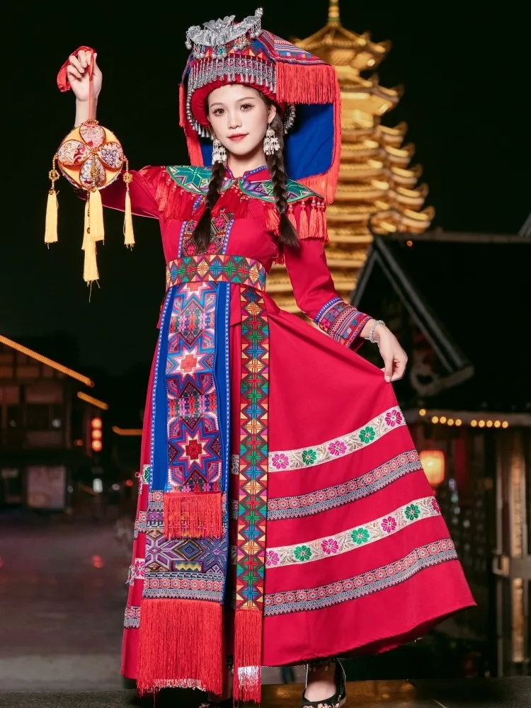 

New clothing style Exotic adult female dance costumes ethnic performance long skirts
