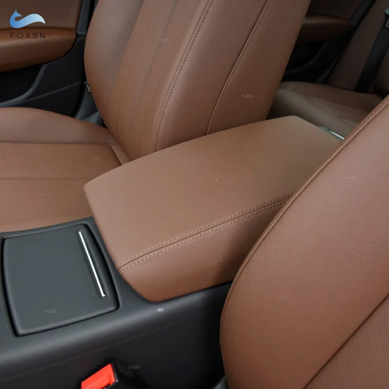 

For Audi A6 2012 2013 2014 2015 2016 2017 2018 Microfiber Leather Car Interior Center Control Armrest Box Protective Cover Trim