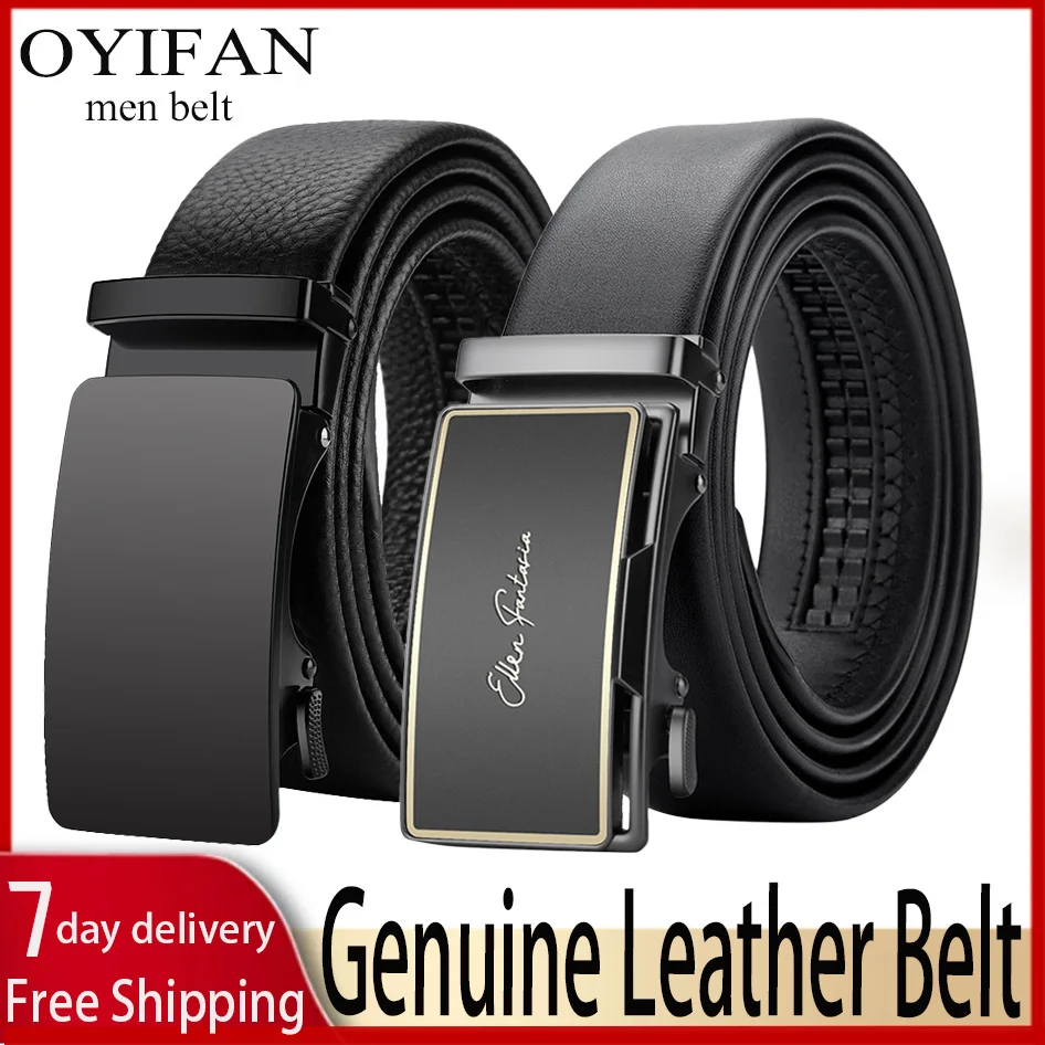 Men Genuine Leather Belt Automatic Belts Business fashion belt Belt for Men Adjustable belts ceinture hommes