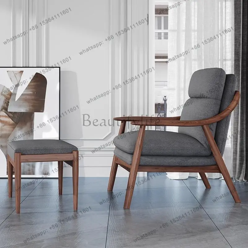 PG Designer Art Living Room Chairs Wooden Italian Wingback Cozy Bedroom Chairs Relaxing Back Fauteuil De Salon Furniture Home