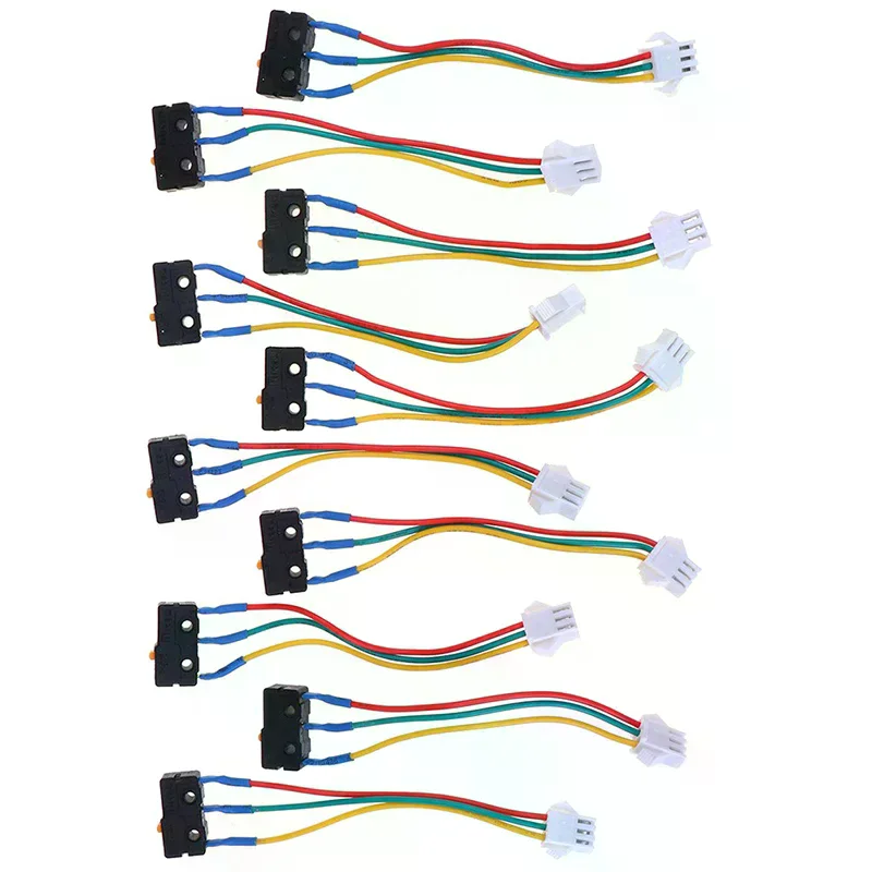 /TPz/10pcs Flame retardant material metal Gas Water Heater Micro Switch Three Wires Small On-off Control 0.6x1x2cm