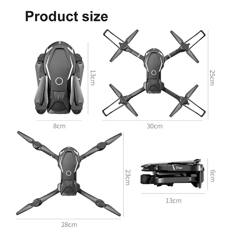 V88 Drone 8K Professional HD Aerial Dual-Camera Omnidirectional Obstacle Avoidance Drone Quadcopter 5000M Remote Controlled Toys