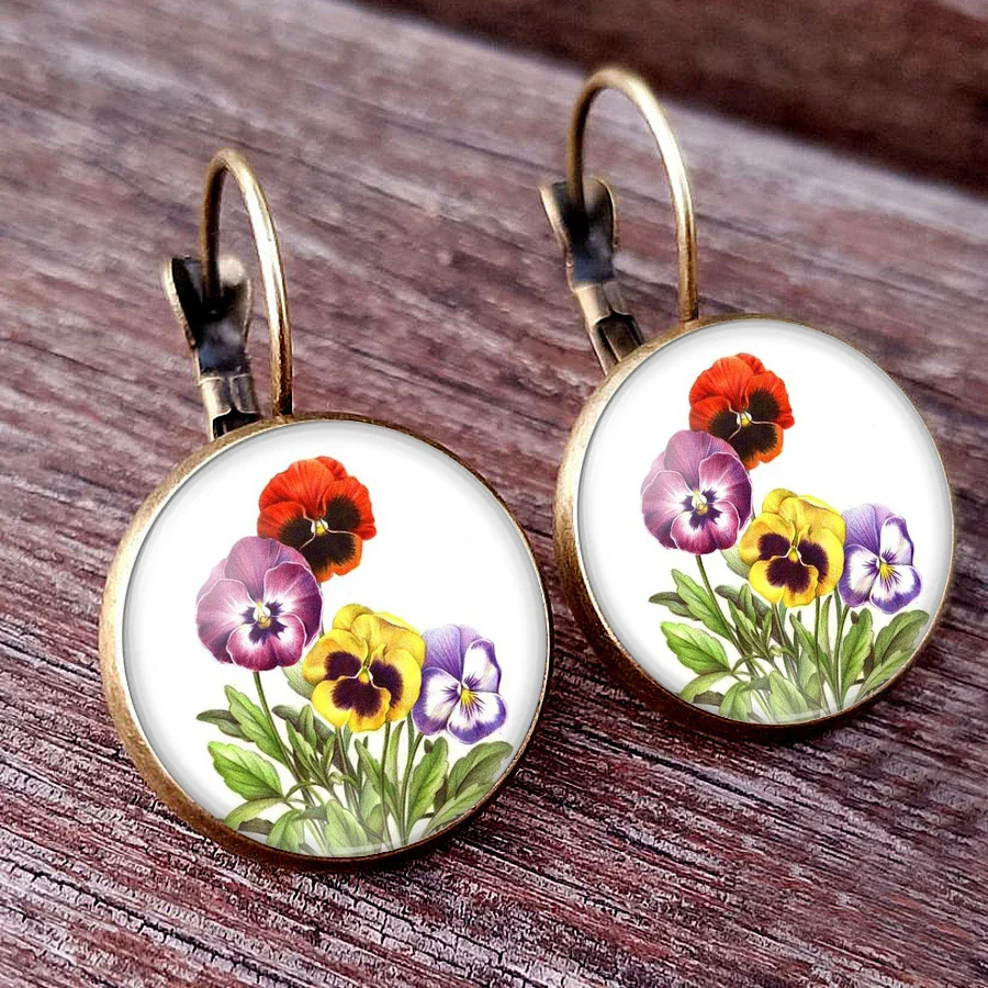 Boho Flower Drop Ea… - image