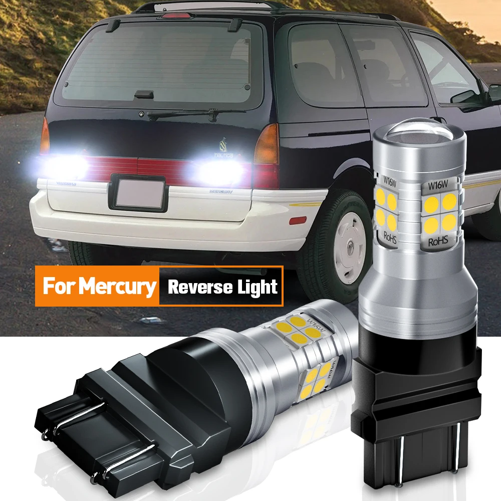 

2pcs LED Reverse Light Backup Lamp T25 3157 3156 P27/7W P27W Canbus For Mercury Grand Marquis Mountaineer Marauder Monterey