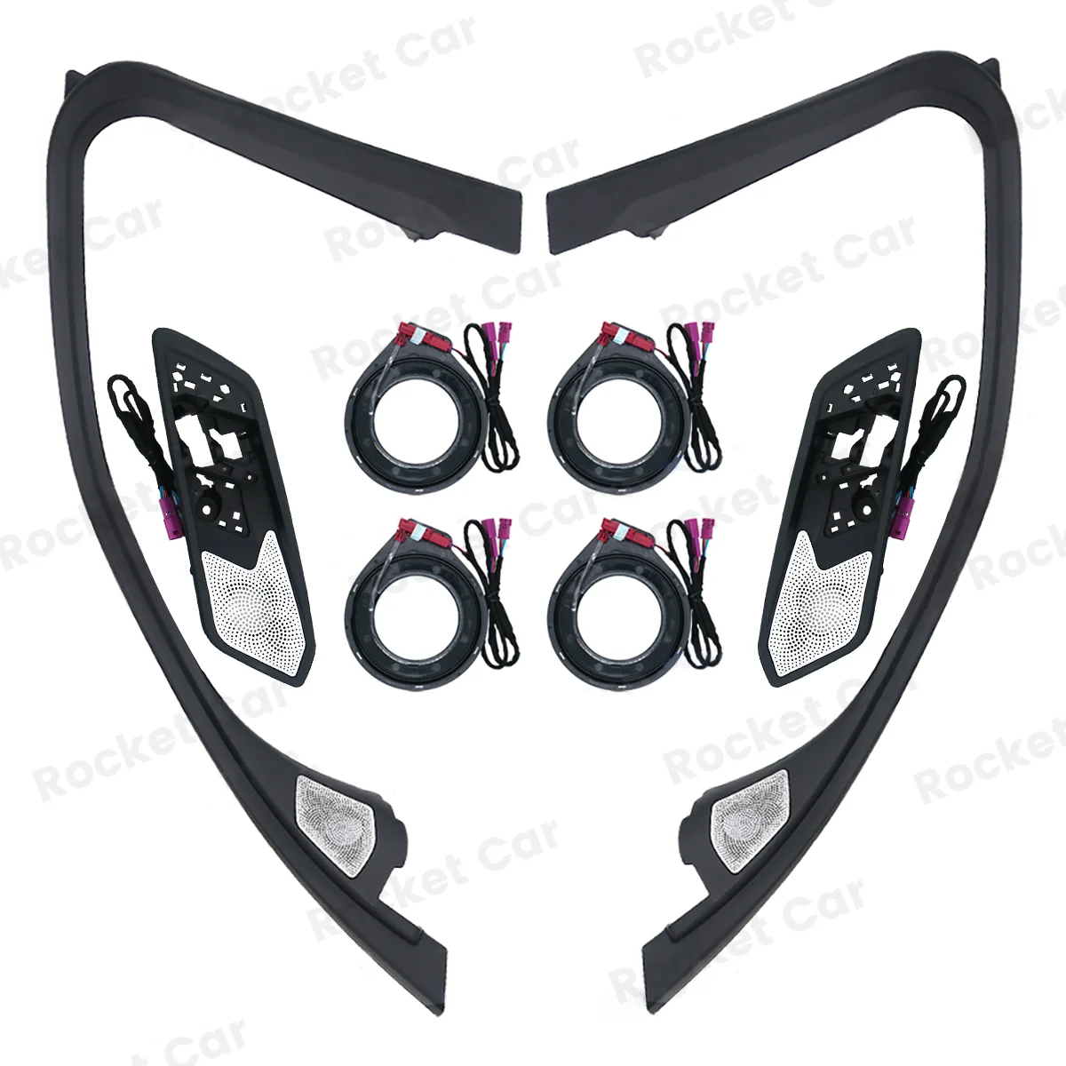 

11 Colors LED Speaker For BMW G20 New 3 Series Car Cover Midrange Tweeter HiFi Music Stereo Horn Decorate Refit Ambient Light