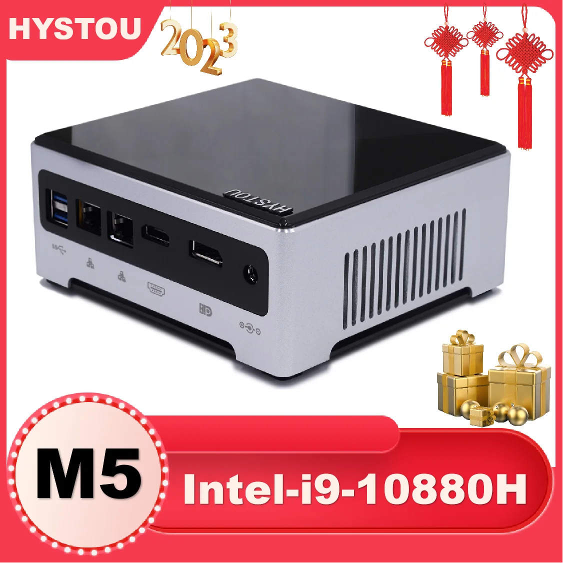 

Hystou Gamer Mini pc 10th Generation Intel Core i9 I7 i5 32G DDR4 512G HD DP Mini Desktop Micro Computer Office PC Thin Client