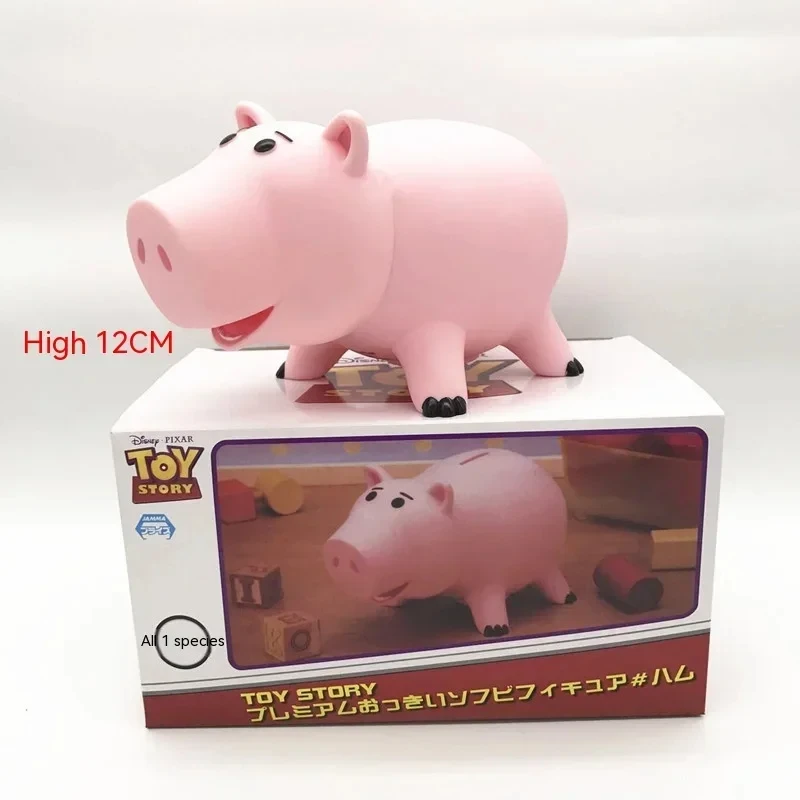 12cm Disney Toy Story Hamm Figures Pig A Piggy Bank Saving Pot Birthday Gift Decorative Model Doll Pvc Children Financial Toy