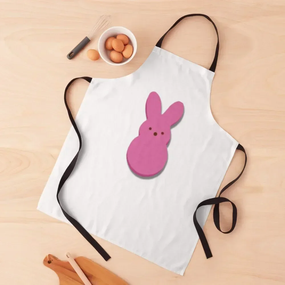 Easter Peep marshmellow treat candy bunny Pink cute shirt, sticker, hat Apron For Man Haircut Hairdressing Woman Kitchen Apron