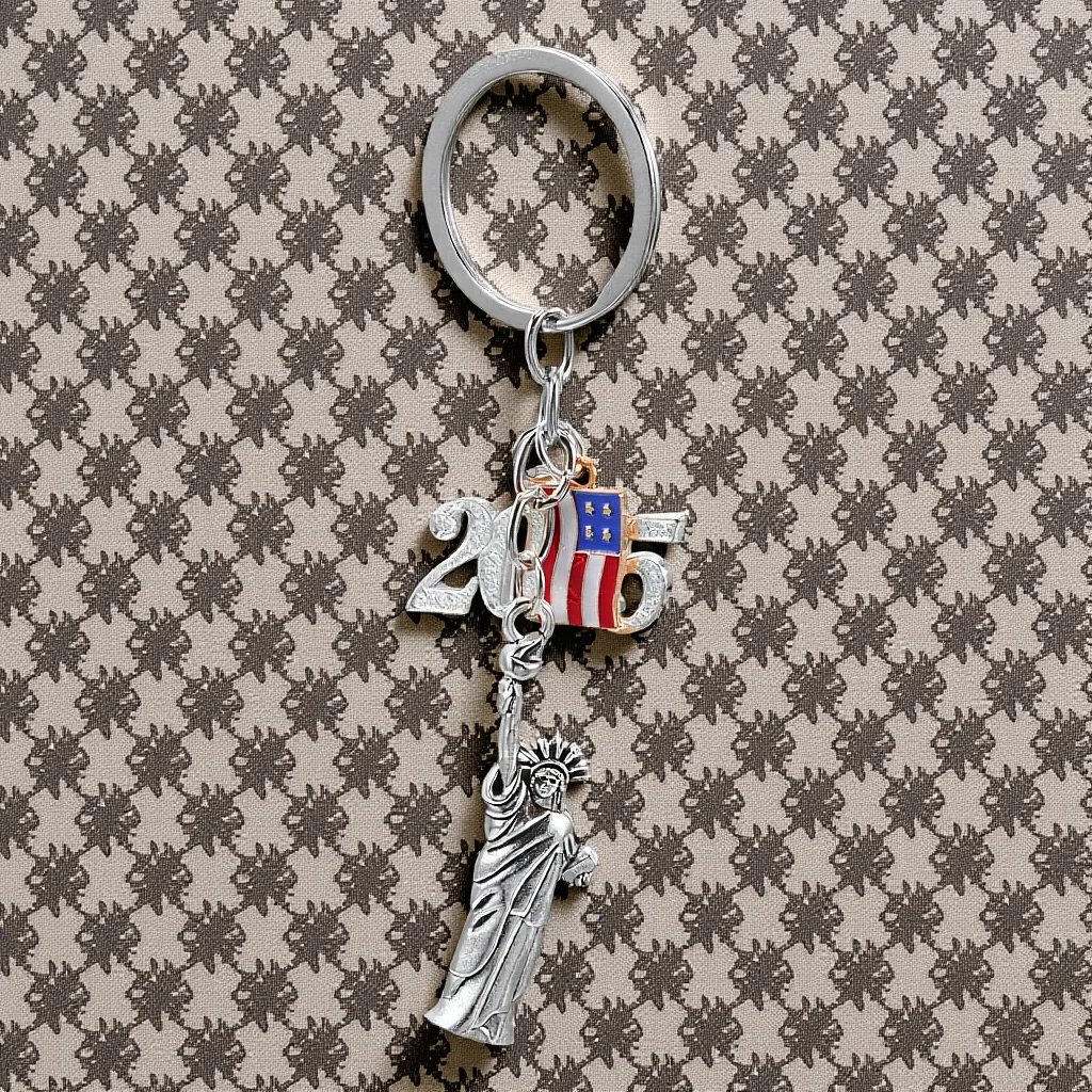 Travel Accessories New York - Statue of Liberty Keychain Metal Pendant
