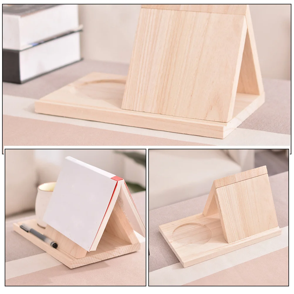

Triangle Wood Bookshelf Multipurpose Book Stand Wooden Shelf Modern Minimalist Storage for Home Triangle Book Holder