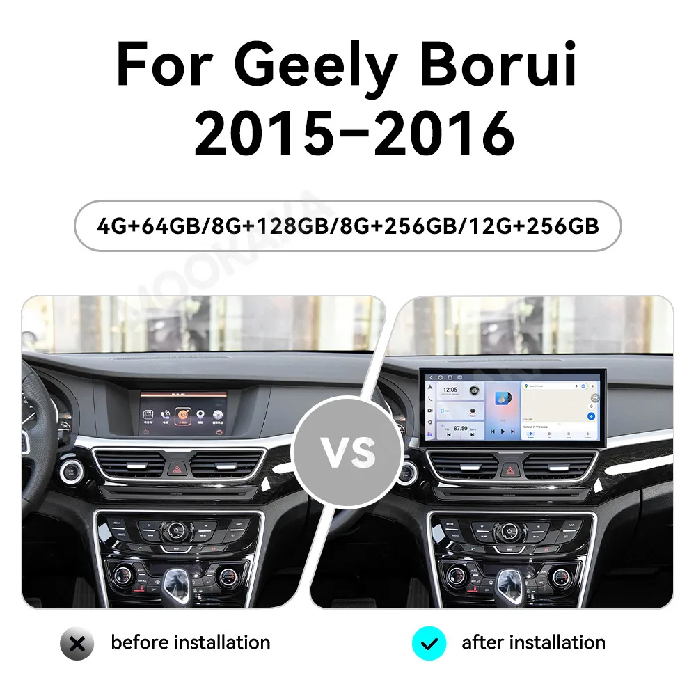 Car Accessories Radio For Geely Borui 2015-2016 Android Auto GPS Navigation Multimedia Stereo Receiver Head Unit Offline Maps