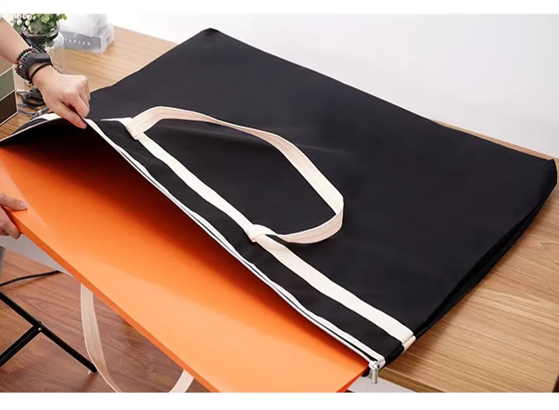 

Large File Bag A1 Paper Organizer Drawings Document Bag Black A1 Zipper Pouch A2 Document Storage Art Portfolio Bag