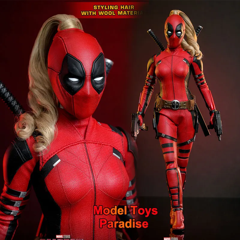 Original HOTTOYS HT MMS747 1/6 Woman Soldier Deadpool Anti Hero Full Set 12inch Action Figure Collectible Toys Gifts