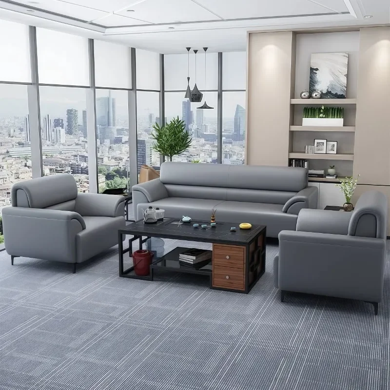 

Luxury Modern Minimalist Sofa Design Small Office Living Room Furniture Leather Sofa Modern Minimalist Style Reception