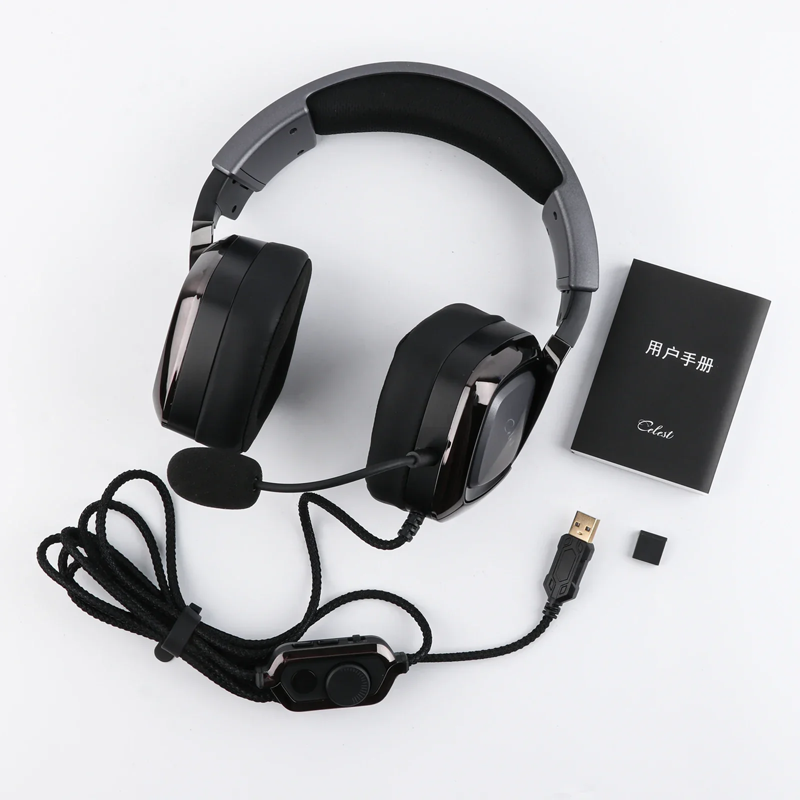 Kinera Celest Ogryn Headphone Gaming Driver Besar 50Mm Headphone Gaming Over-Ear Berkabel untuk Musisi Audiophiles