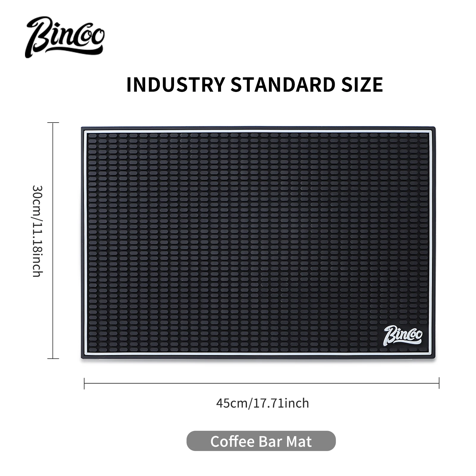 Bincoo Silicone Coffee Mat Dish Drying Mat 12