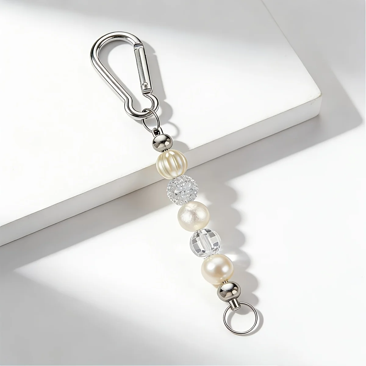 Economical Stylish Blank Bead Bars Keychain Making Supplies Exquisite Jewelry Parts Car Key Pendant Gift For Rental House 15pcs - view 2