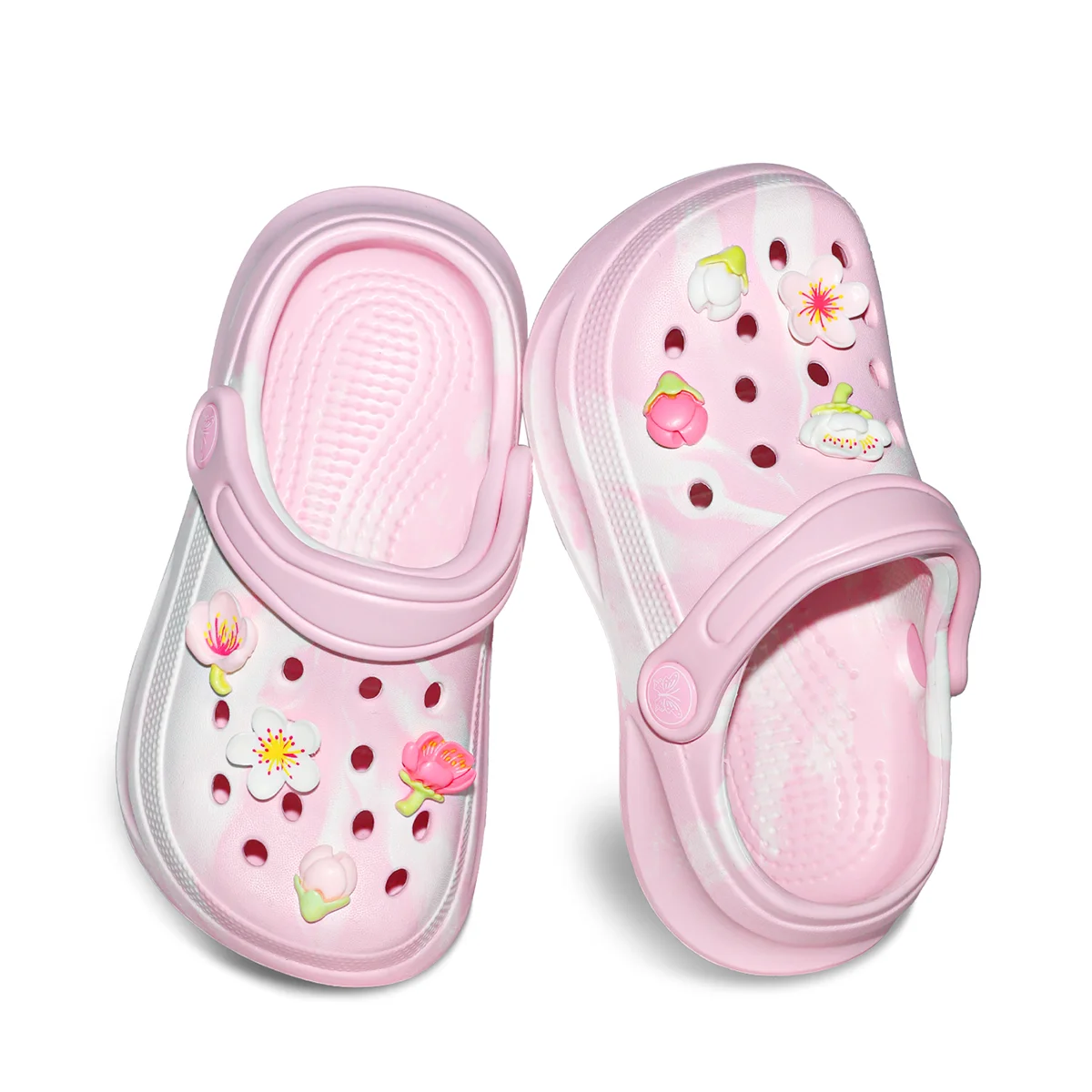 Kids Slip-On Clogs and Mules - Breathable, Waterproof, EVA Garden Shoes with Decorative Chain for Beach and Everyday Wear 168