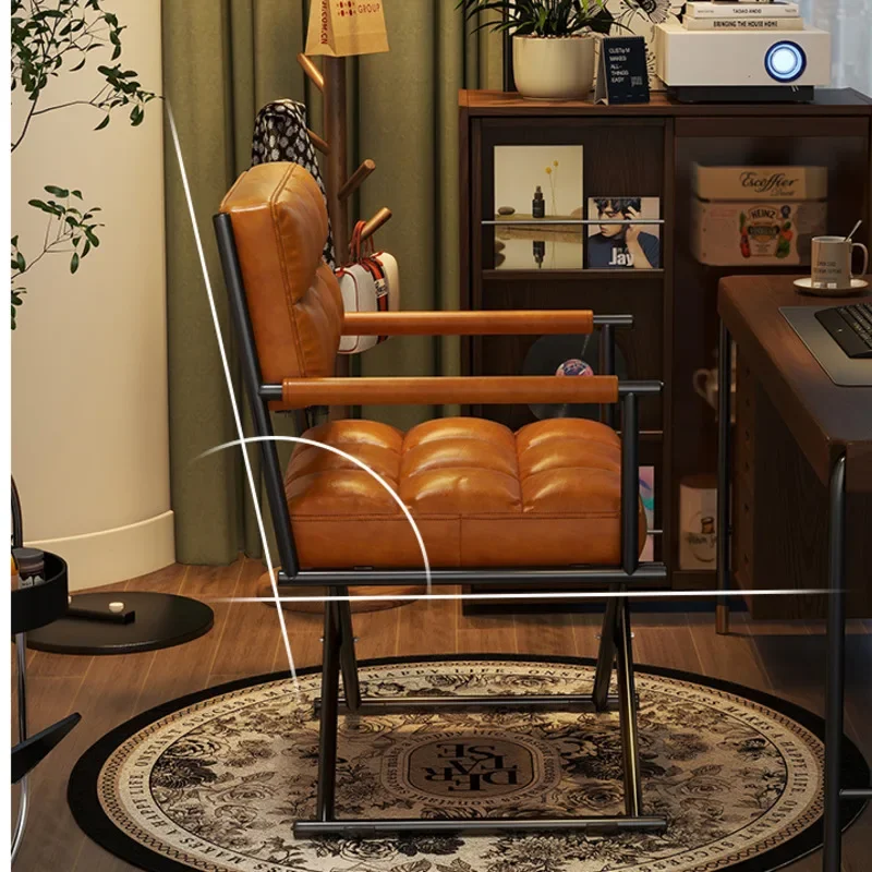 Leichter Luxus-Computersessel, bequemer sitzender Bürostuhl, Heimstudie, Einzelsofa, Stuhl, Freizeit-Rücksitz