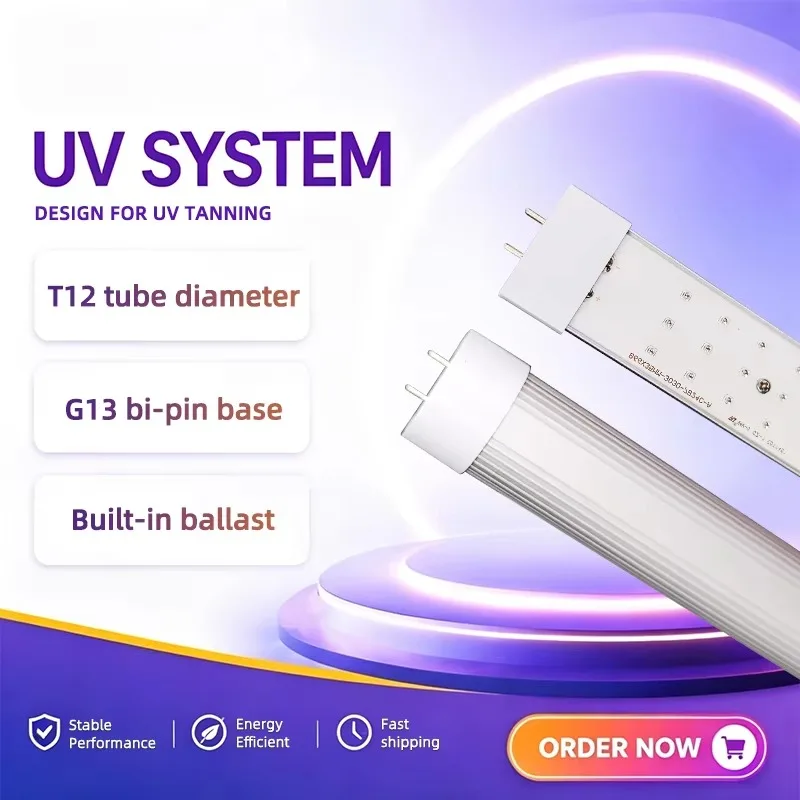 AC230V T12 G13 71 Inch Tanning Bed UV A/B LED Tube Light 2 Years Warranty Long Life CE/EMC/LVD 1.8m Household Fast Delivery