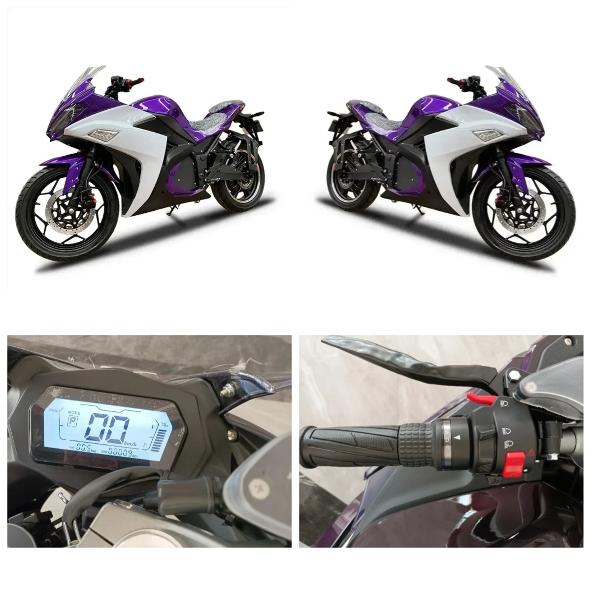 

Luyuan Electric Motorcycle Adult Speed 150KM/H And Long Range 150km Electric Motorcycle Mid Drive 10000W