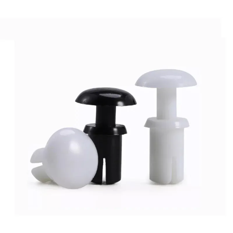 Nylon R Type Press Buckle Plastic Rivet R2 R3 R4 R5 R6 for PC Board Black White