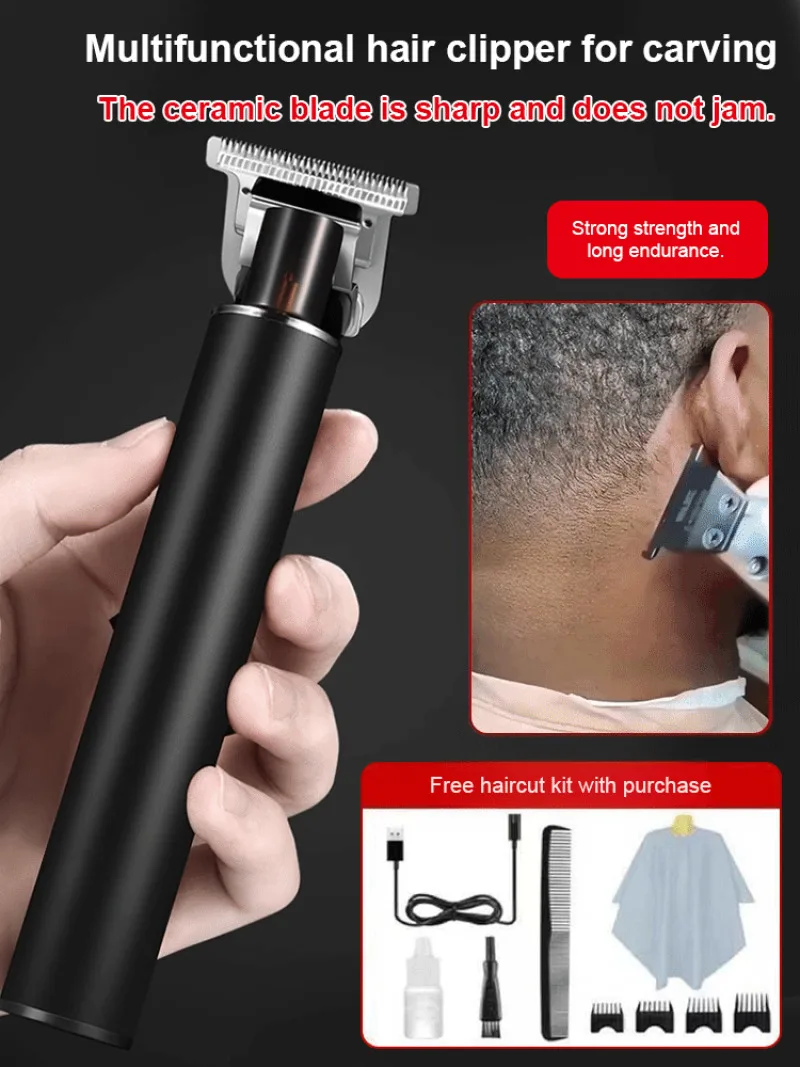 

Электрическая машинка для стрижки волос в ретро-стиле, винтажный триммер с гравировкой, маленький, белый, с острыми лезвиями, тихий, долговечный, подходит для домашнего использования/парикмахерских.