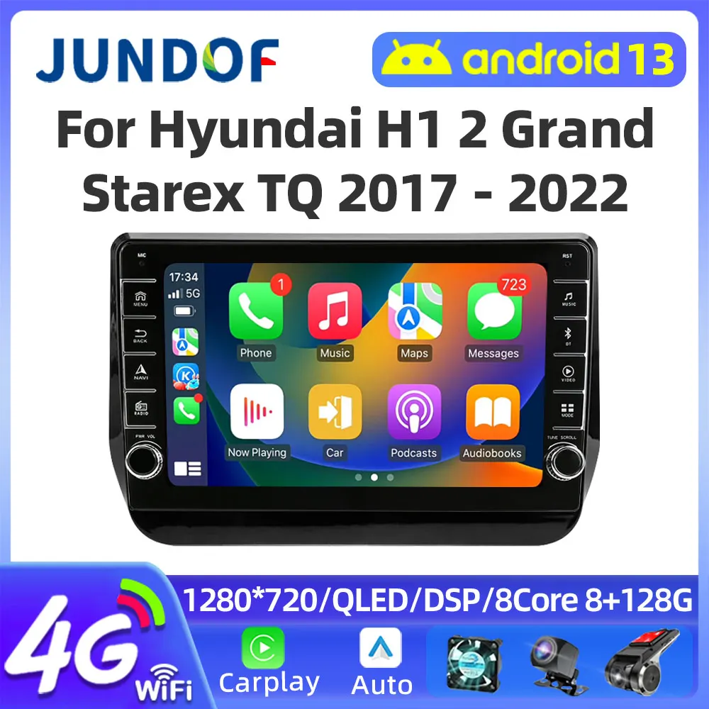 

Jundof Android auto For Hyundai H1 2 Grand Starex TQ 2017-2022 Car Radio Carplay Multimedia Video Navigation car navigation