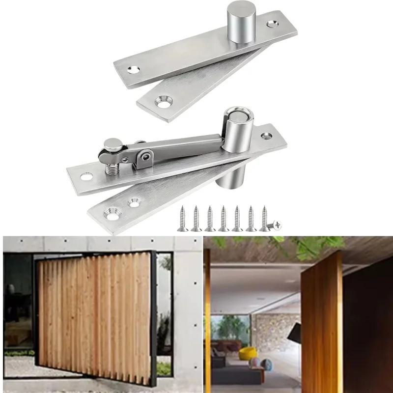 

Stainless Steel Pivot Heavy Duty 360-degree Rotating Shaft Wooden Door Hinge Shaft Murphy Positioning Door Shaft Hidden Axis